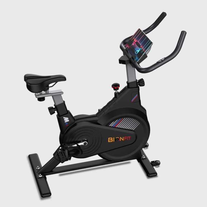 BIONFIT ApeXPro Magnetic Spin Bike for Home Gym | Max Weight: 120 Kg, Advanced Resistance System, Heart Rate Sensor | Exercise Cycle for Cardio Workouts, DIY Installation