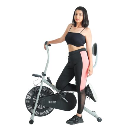 BIONFIT® Indoor Stationary Gym Cycle for Home Fitness with 2-Year Warranty | Fixed Handle and Back Support Seat | Max User Weight 120 Kg | Best Exercise Bike for Fat Loss | DIY Installation