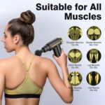 BLOKMELODY MASSAGE GUN Massage Gun For Full Body Relaxation|Deep Tissue Percussion Massager Machine For Muscle Relaxation|Battery Powered And Handheld For Neck, Shoulder, Back
