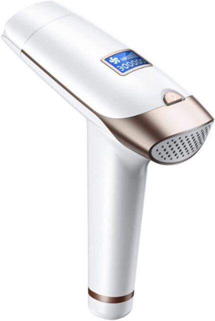 BLURISM Hair Removal Device, 2 Flash Modes and 300000 Flashes Ipl Permanent Hair Removal & Upgrade Ice Compress 5 Energy Levels, Laser Hair Removal Device for Bikini Leg Facial Use (White)