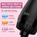 Barasti® One-Step Hair Dryer and Volumizer Brush for Smooth, Frizz-Free, and Salon-Quality Styling – 3-in-1 Professional Hot Air Brush for Drying, Straightening & Curling with Advanced Ionic Technology