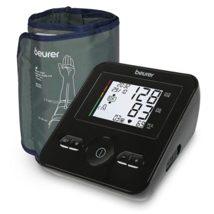 Beurer BM30 Fully Automatic Arm Blood Pressure Monitor (Black)/Advance Measurement Technology/Large Display/Adjustable Cuff/Risk Indicator
