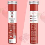 Bigflex Apple Cider Vinegar 500mg with 100mg Pomegranate Extract For Weight Management| Effervescent Tablets - Apple Flavour 20 Count (Pack of 1)