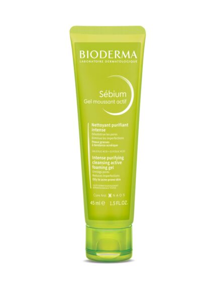 Bioderma Sebium Gel Moussant Purifying Cleansing Foaming Gel Combination To Oily Skin, 45ml
