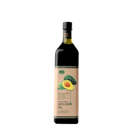 Black and Green Extra Virgin Cold Press Multipurpose Avocado Cooking Oil Bottle (1000 ml)