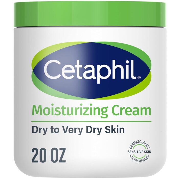 Body Moisturizer by CETAPHIL, Hydrating Moisturizing Cream for Dry to Very Dry, Sensitive Skin, NEW 20 oz, Fragrance Free, Non-Comedogenic, Non-Greasy