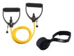 Bodylastics Resistance Tube Band with Adjustable Length, Non-Slip Handles, High Density Door Anchor for Strength Training Home Workouts Exercise