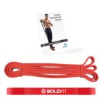 Boldfit Heavy Resistance Band for Workout Exercise & Stretching Pull Up Bands For Home Exercise & Gym Exercise Bands for Men & Women Resistance Tube Loop Bands Toning Bands - Red ( 7-15 Kg)