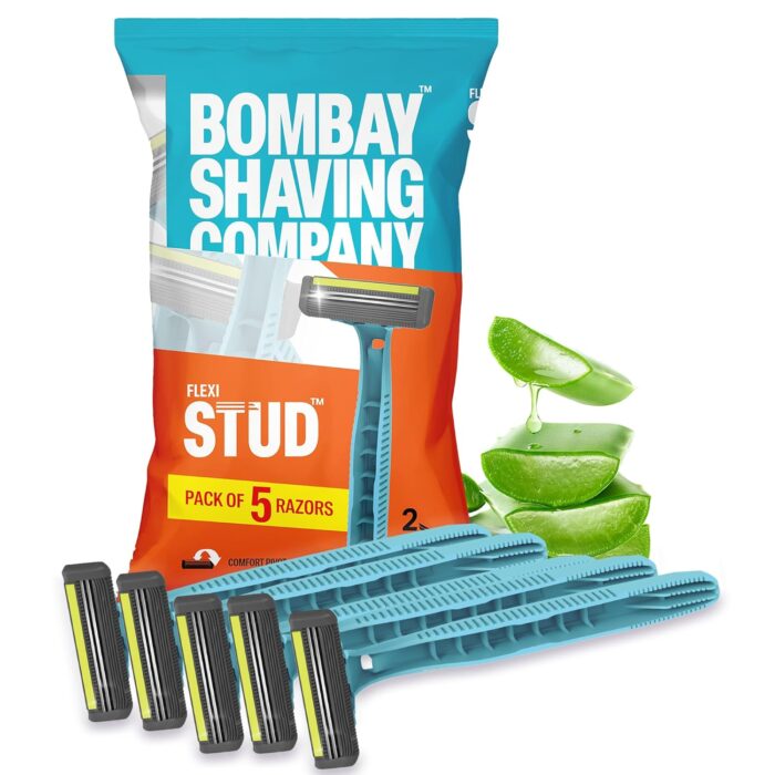 Bombay Shaving Company Flexi Stud Razor | Pack Of 5 Blades
