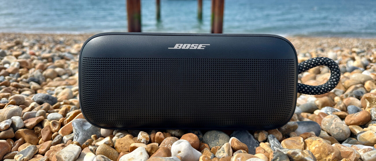 Bose's 2025 SoundLink Plus on a beach