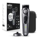 Braun Battery Powered All-In-One Style Kit Series 7 7440, 12-In-1 Trimmer For Men With Beard Trimmer, Body Trimmer For Manscaping, Hair Clippers & More, Sharpest Blade, 40 Length Settings, Waterproof