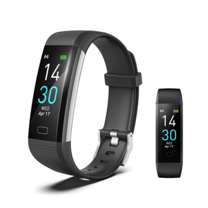 BrilliantHouse Fitness Tracker with Heart Rate Monitor/Step Counter/Calories, Activity Tracker Smart Watch Sleep Monitor IP68 Health Tracker Pedometer for Man Women, Black