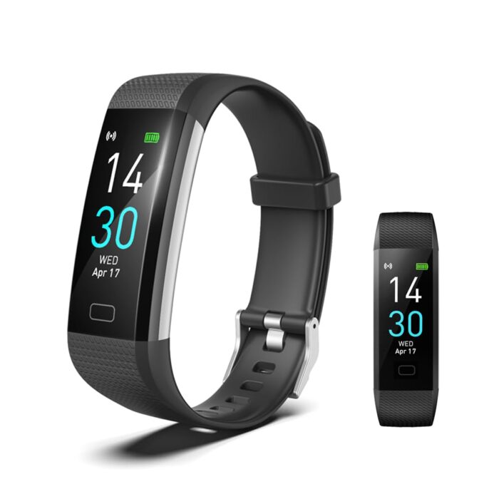 BrilliantHouse Fitness Tracker with Heart Rate Monitor/Step Counter/Calories, Activity Tracker Smart Watch Sleep Monitor IP68 Health Tracker Pedometer for Man Women, Black