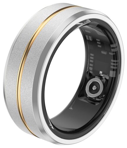 CNBRO Smart Ring Fitness Rings Heart Rate Monitor Sleep Tracker Health Ring Pedometer Calories Step Counter Waterproof Sport Fitness Tracker for Women Men