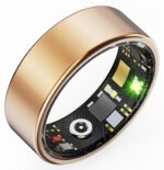 CNBRO Smart Rings for Men Women Fitness Ring Heart Rate Monitor Sleep Tracker Blood Pressure Ring Health Pedometer Calories Step Counter Waterproof Fitness Tracker for iOS Android Phones