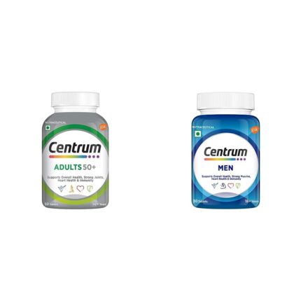 Centrum Adult 50+, Multivitamin(Veg) 50 Tablets & Men, Multivitamin With Grape Seed Extract (Veg) 30S