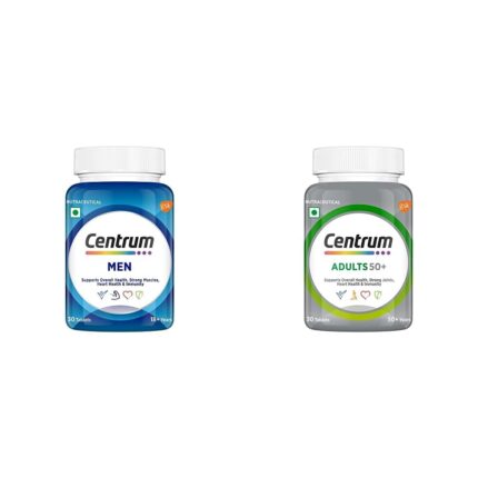 Centrum Men, Multivitamin With Grape Seed Extract (Veg) 30S & Adult 50+, Multivitamin(Veg) 30 Tablets
