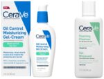 CeraVe Oil Control Moisturizer and Foaming Face Wash Combo for Oily & Combination Skin | Lightweight Moisturizing Gel Cream (52ml), Foaming Facial Cleanser (88ml)