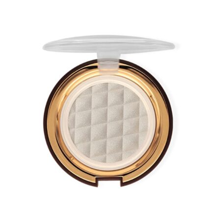 Charmacy Milano Baked Illuminator - 4 g, Chrome Metallic Highlighter, Smooth Texture, Radiant Finish, Easy to Blend, Luminous Glow, Vegan, Cruelty-Free, Non - Toxin