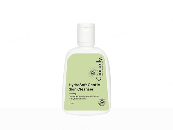 Clinikally HydraSoft Gentle Skin Cleanser | Hydrating, Non-Irritating and Non- Drying | Glycerin, Vitamin B3, B5 Enriched | 125 ml