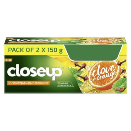 Closeup Clove & Orange Multi Action Toothpaste | Helps Fight 99% Bad Breath Causing Germs - 300 G