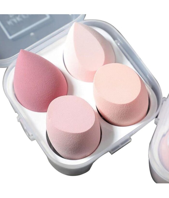 Clubbeauty Ultra soft Blender Makeup Sponge Set of 4 with box (Multicolor)
