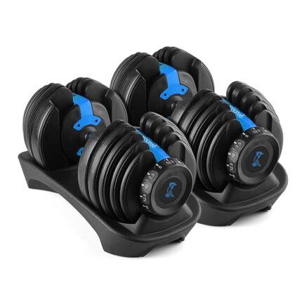 Cockatoo ADB-01 2.5 KG- 40 Kg Adjustable Dumbbell Set, Home Workout Gym Equipment Men and Women, Quick One-Second Adjustment 15-IN-1 Dumbbell Dumbbells Set For Home Gym(40 Kg, Blue)