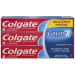 Colgate Cavity Protection Fluoride Toothpaste Regular Flavor - 3 PK