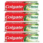 Colgate Herbal Toothpaste, Goodness of Natural Ingredients for Healthy Teeth, 800g, 200g X 4