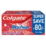 Colgate MaxFresh Anticavity Toothpaste Gel, Spicy Fresh - 600gm