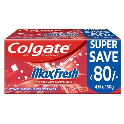 Colgate MaxFresh Anticavity Toothpaste Gel, Spicy Fresh - 600gm