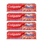 Colgate Maxfresh Spicy Fresh Red Gel Toothpaste, 150g (Pack of 4)