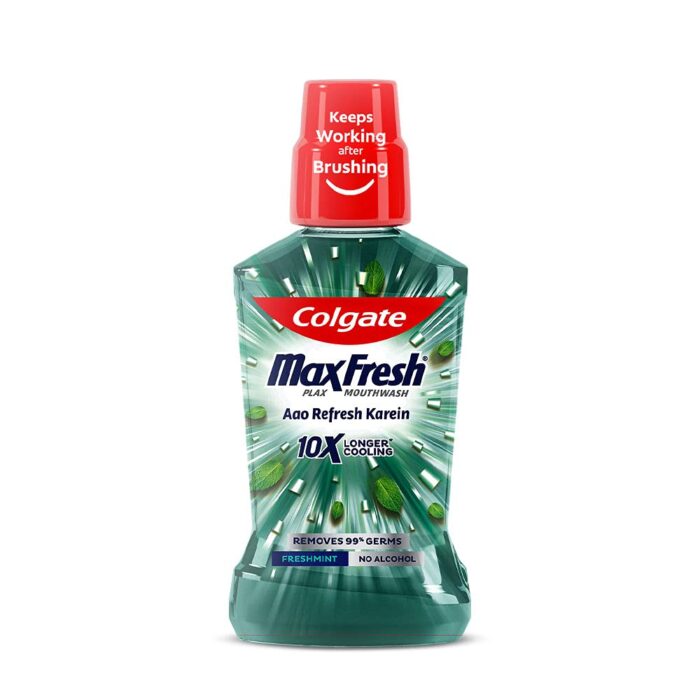 Colgate Plax Fresh Mint Mouthwash, 0% Alcohol - 500 Ml, Pack Of 1