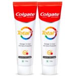 Colgate Total 120 gm+120 gm (240 gm) Charcoal Deep Clean Antibacterial Toothpaste, Combo Pack, Whole Mouth Health, Tooth Paste with 12-Hour Anti-Germ Protection, World's No.1* Germ-fighting Toothpaste
