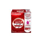 Colgate Visible White Toothpaste with Makeup Applicator Sponge, Teeth Whitening Starts in 1 week - 400gm (4x100g) (Combo Pack Offer)