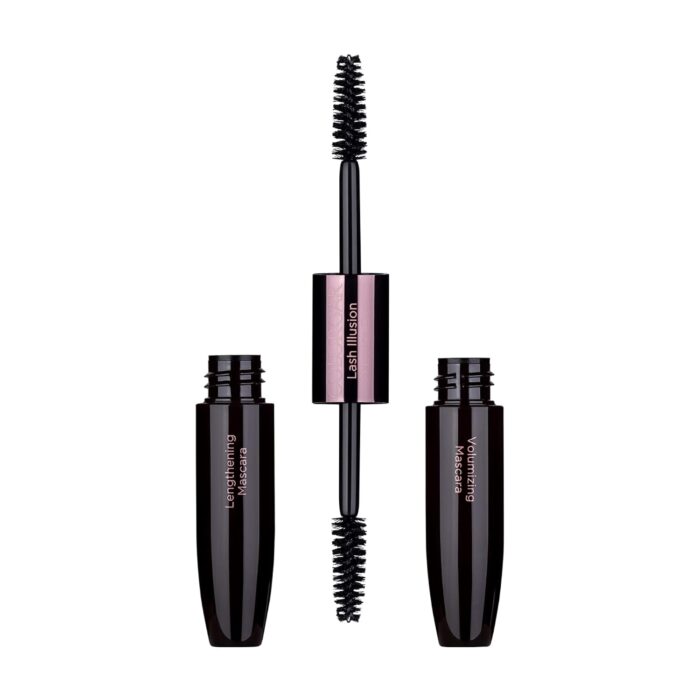 Colorbar Duo Mascara, Carbon Black, 4ml | Lengthening | Volumizing | Smudge-proof and waterproof