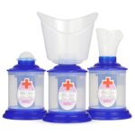 Crescent 3 IN 1 Facial Steamer for Face| Steamer for Cold and Cough| 3 Attachment| Blue