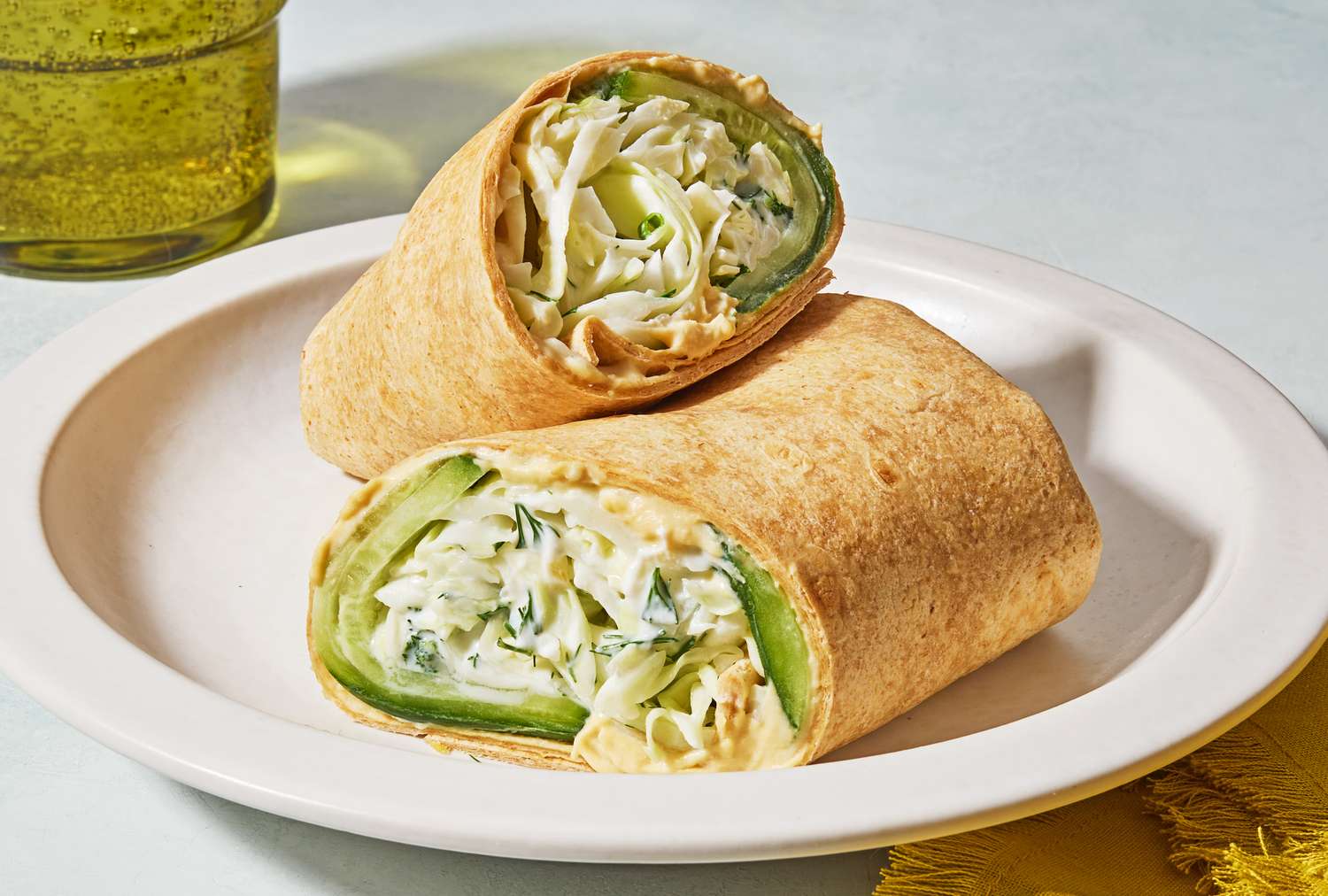 Cucumber-Hummus Wrap