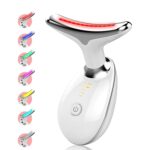 DZOPE 7-in-1 LED Wrinkle Remover Face Massager - Multicolor Facial Toning Roller for Skin Tightening, Slimming, Uplift & Double Chin Reduction - Eye, Face & Neck Massage for Smooth, Glowing Skin
