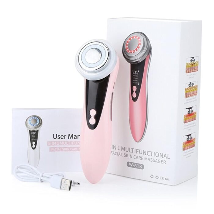 Dealsure Ultrasound Face Lift Machine Led Light Therapy Ems Photon Face Body Massager For Skin Lifting, Wrinkle Remover and Facial Massage, Relaxation and Skin Tightening Tool