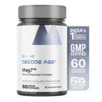Decode Age Mag7| Magnesium Supplement Complex with BisGlycinate, Citrate, Malate, Oxide, and others| 99% Pure| Strong Bones, Muscle Recovery, Better Mood and Sleep| 60 Capsule