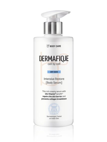 Dermafique Intensive Restore Body Lotion Serum with Vitamin E – 300ml, Body Lotion for Dry Skin, Suitable for Summer, with 10x Vitamin E Benefits & Deep Hydration, Moisturizer for Body | Dermatologist Tested