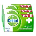 Dettol Bathing Soap Original, 150gm, Pack of 3