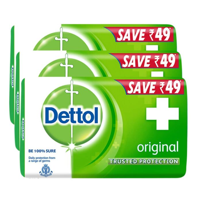 Dettol Bathing Soap Original, 150gm, Pack of 3
