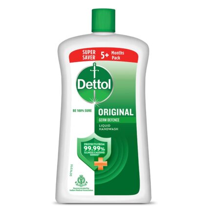 Dettol Liquid Handwash Bottle - Original Hand Wash- 875ml | Germ Defence Formula | 10x Better Germ Protection