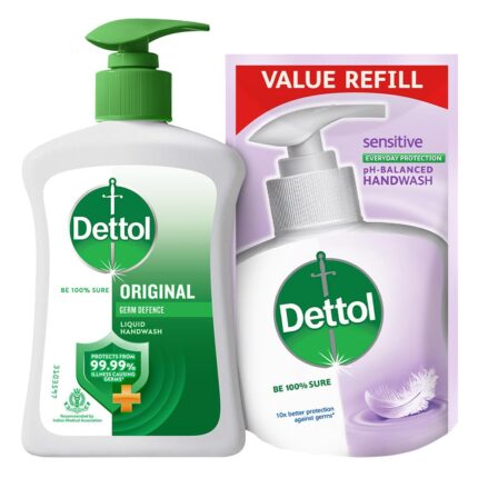 Dettol Liquid Handwash Original Germ Protection- 200 ml with Free Liquid Handwash - 175 ml (Skincare)