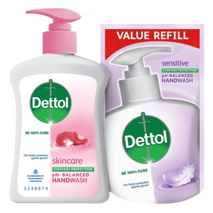 Dettol Liquid Handwash (Skincare) - 200 ml with Free Liquid Handwash - 175 ml (Skincare)