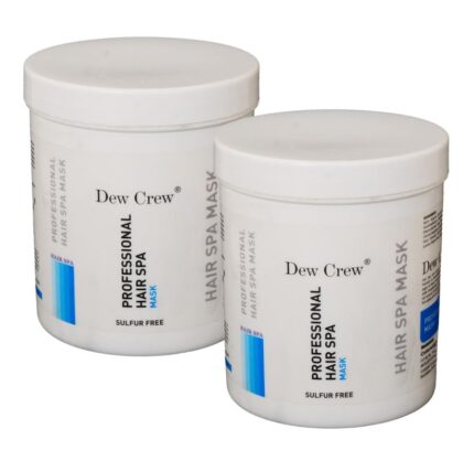 Dew Crew® Professional Hair Spa Essence Hydrating Masque | For Dry Or Dehydrated Hair, Frizzy & Damaged Total Hair Repair | Strengthening & Smoothing Hair At-Home Hair Spa Treatment |450 Gm Pack of 2