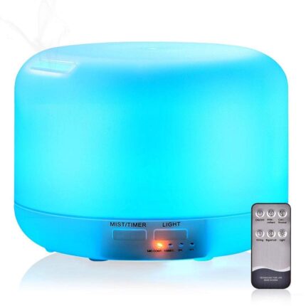 Divik 500ml Premium, Essential Oil Diffuser with Remote Control, 5 in 1 Ultrasonic Aromatherapy Fragrant Oil Humidifier Vaporizer (1Pcs)