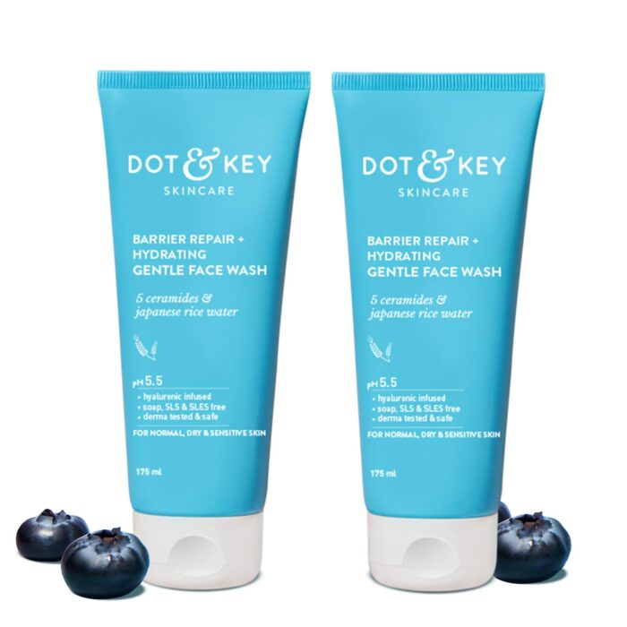 Dot & Key Barrier Repair + Hydrating Gentle Face Wash With Probiotic | Ceremide Face Wash |